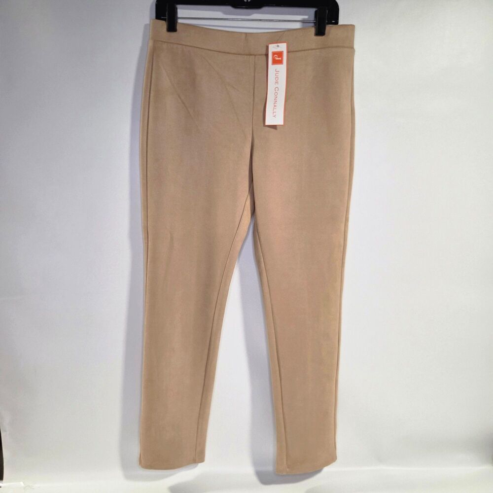 NWT Jude Connally Olivia Ankle Faux Suede Camel Pants Medium $198